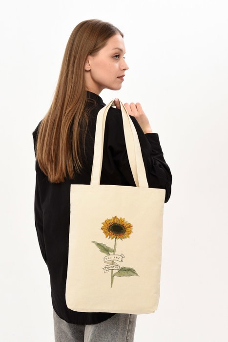 Zoozie Bags 0607 Bolso de mano de algodón 100% cremacolor, 35x40x8 cm